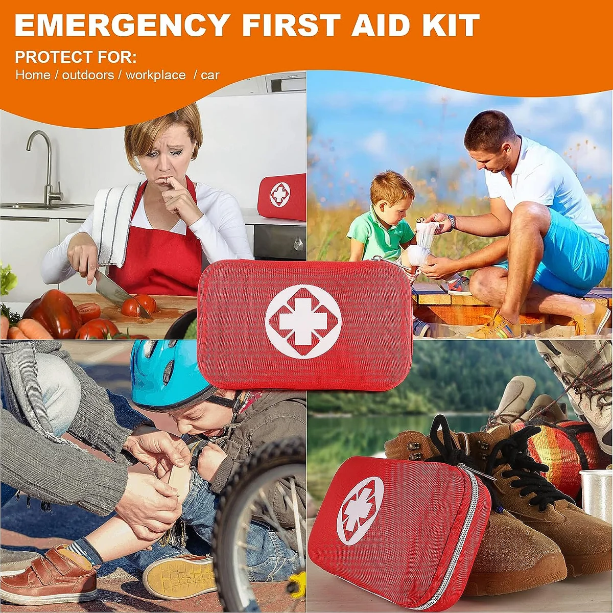 300PCS Essential Emergency Trauma Medical Supplies Survival Kit First Aid Kit manufacture