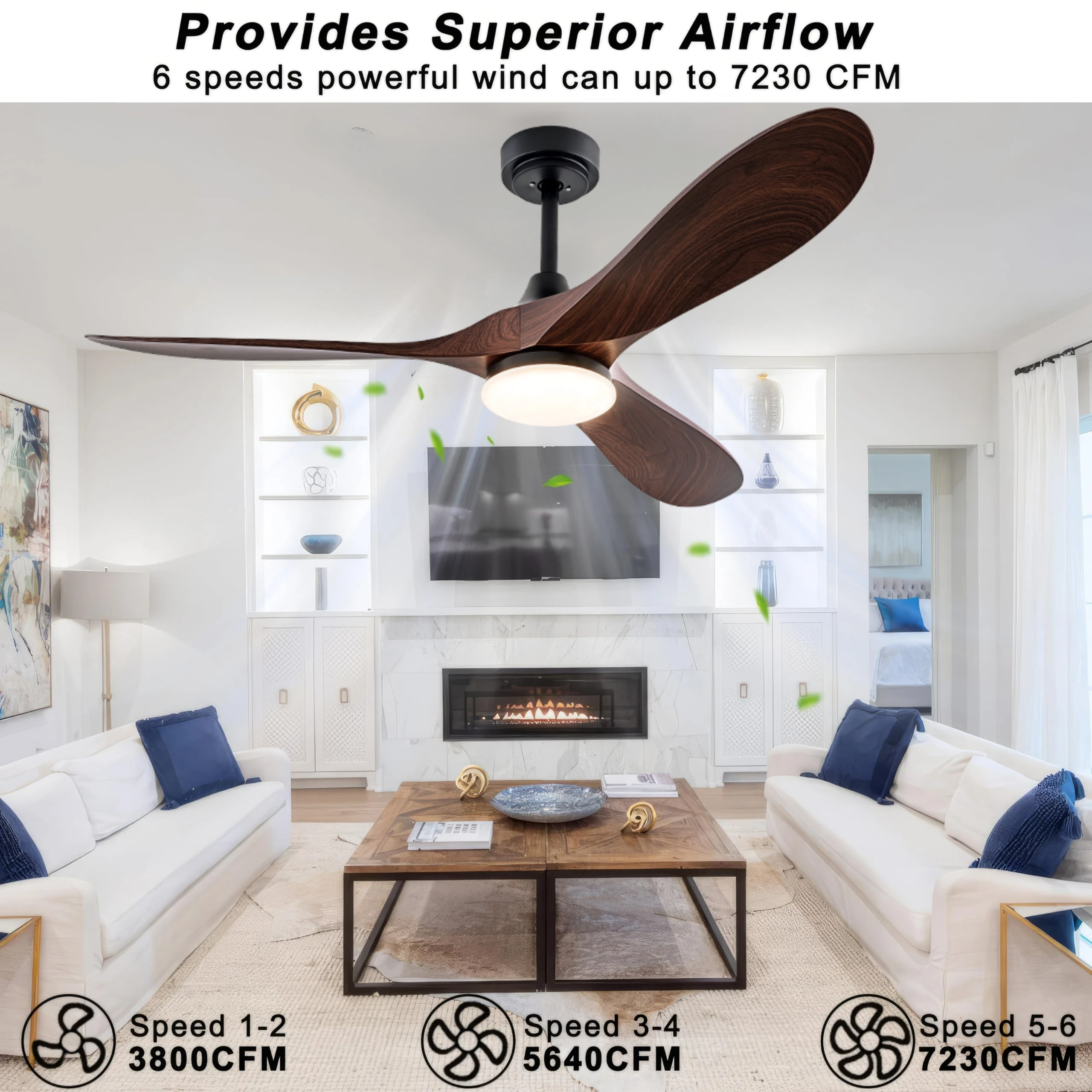 Ceiling Fan, 52-Inch, LED - detail 12