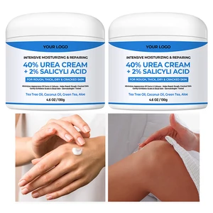 Professional Foot Treatment Cream Salicylic Acid Tea Tree Urea Moisturizing for Cracked Heel Repair Aloe Vera Green Tea