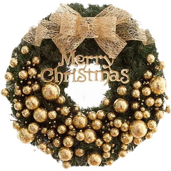 New style custom wholesale Christmas decoration supplies PE material large xmas wreaths