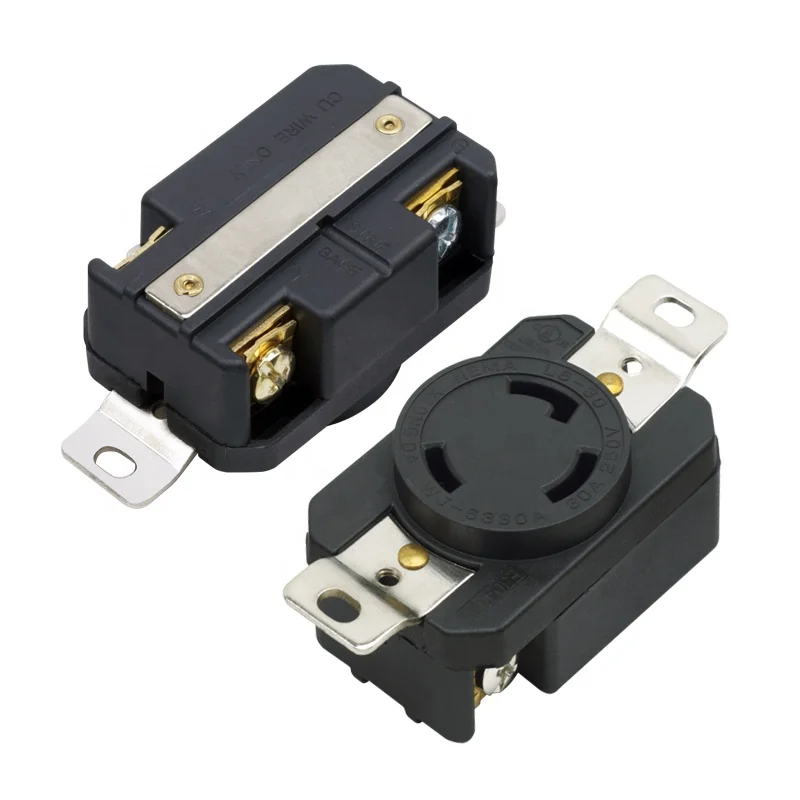 30A 250V Industrial Grade NEMA L6-30R Receptacle for Generators