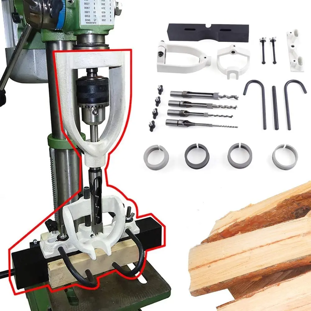 Woodworking Drill Guide Locator Set, Hole Chisel Drilling Machine