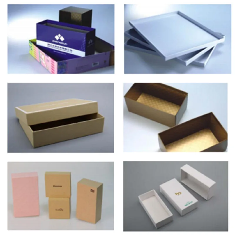 Automatic Mobile Phone Box Packaging Rigid Box Wrapping Making Machine