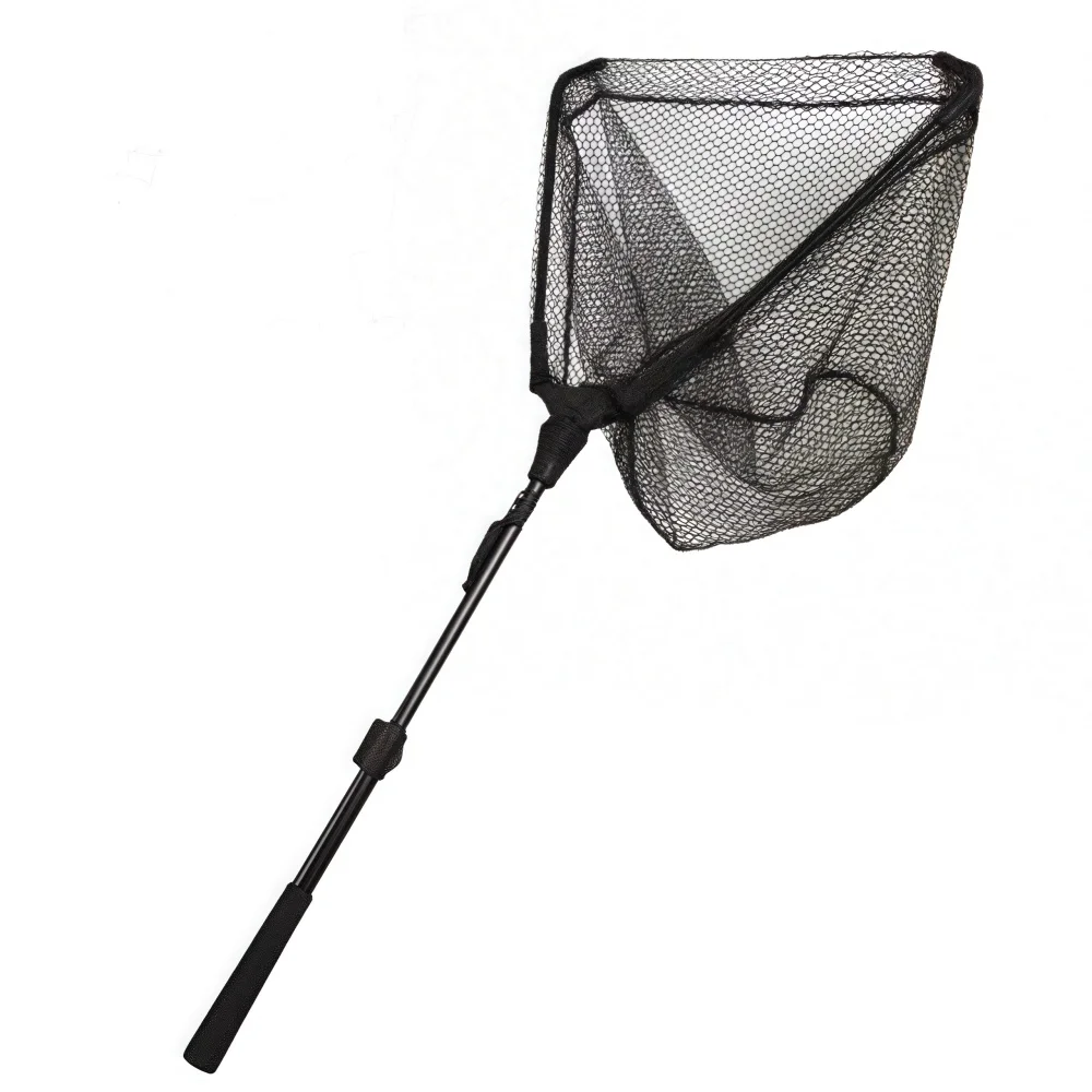 black fish net wholesale Wholesale Hot Sale Aluminum Alloy Durable Anti-corrosion Fishing Net  Outdoor Fishing Large Fishing Net Scoop Net