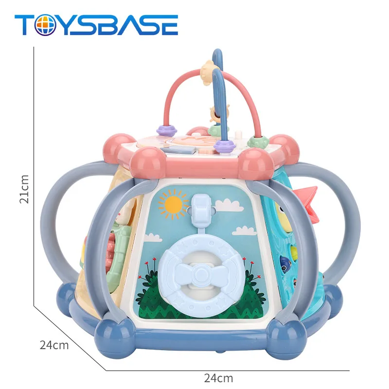 Educational Musical Activity Cube Toy Baby 7 in 1 Box Learning Toy