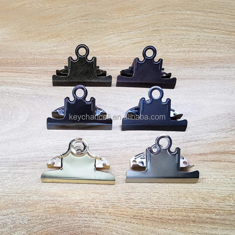 78mm Popular Black Nickel & Matte Metal Clipboard Clip for Restaurant Menu Wooden Board