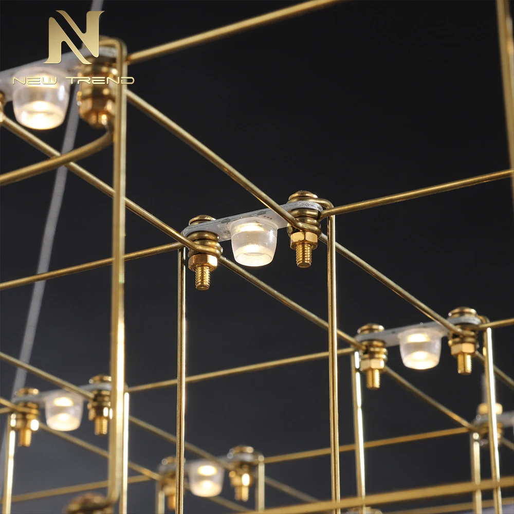 CPL-509 Oversized Bespoke Sculptural LED Chandelier: Custom Art Installation Lighting for Hotel Lobbies & Grand Atriums