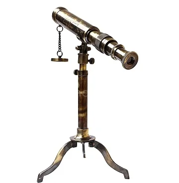 Source Nautical Telescope W. Ottway London 1915 Vintage Stand, 10