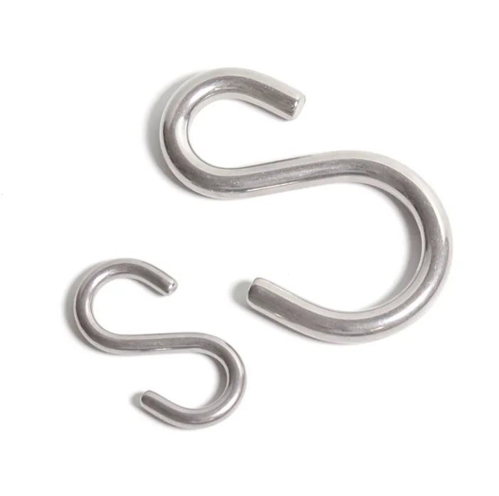 Сделанные в Китае сверхпрочные плоские металлические s крючки из нержавеющей стали для подвешивания карабина