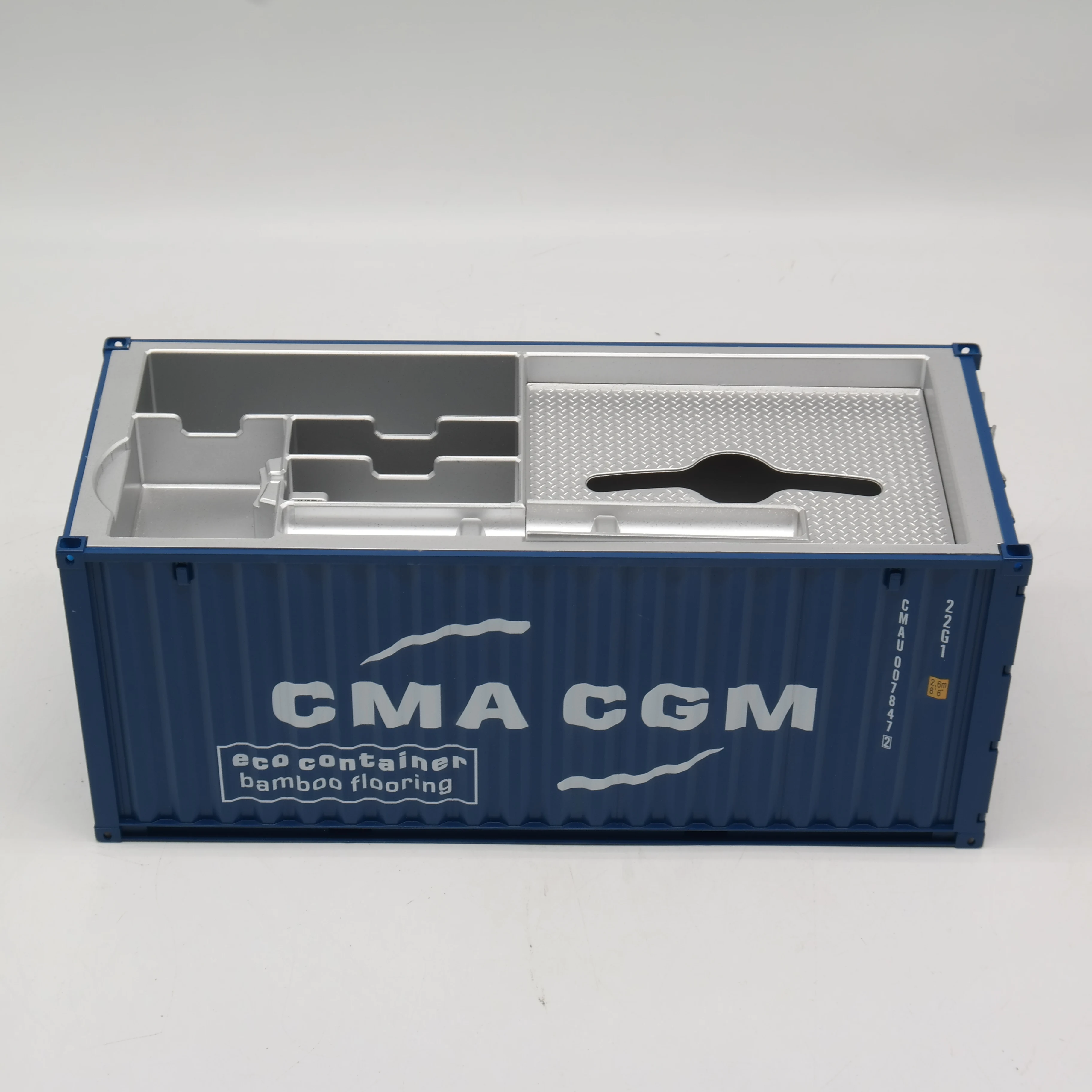 【A】1:20 Scale 20GP Shipping Container Logistics Freight Forwarder Gift CMA CGM Customized Plastic Storage Box Container Model