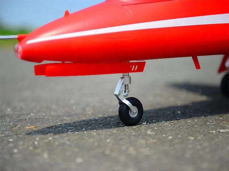 FMS Bae Hawk 80mm EDF Red Arrow PNP RC Jet Plane Without Reflex V2 Scale Details LED Lights Full Flaps and Retracts