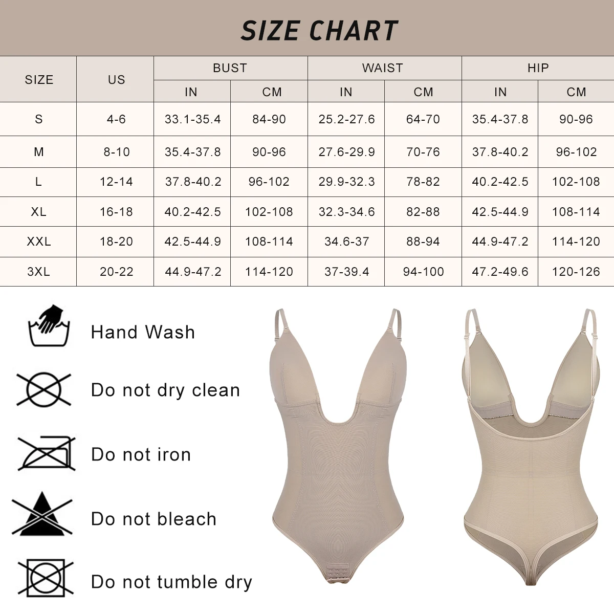 Hexin Top Selling Women Shapewear Panties Enhancer Butt Lifter Deep V