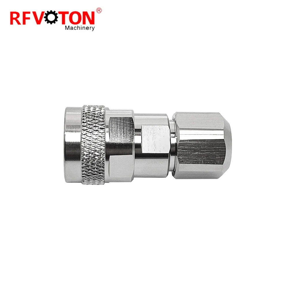 N Male Connector to RG8 LMR400 EZ RF Coaxial Cable Brass Material N Type RF Converter for Wireless Communication Application