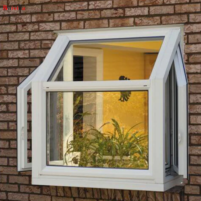 China Factory Aluminum Doors and Windows Waterproof Garden Window Double Tempered Glass Window