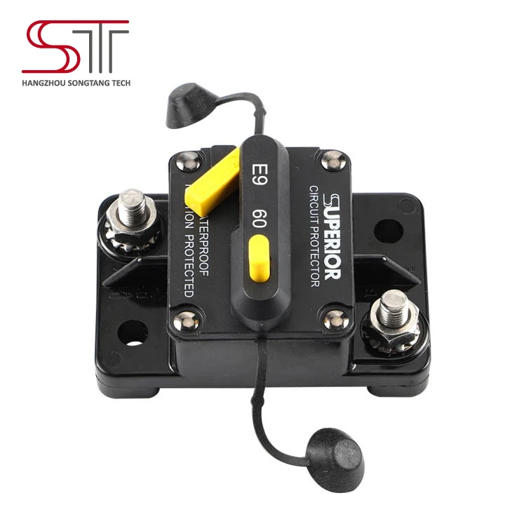 E99 60A Hi-Amp Manual Reset Bimetal Waterproof IP67 Car Dc Circuit Breakers