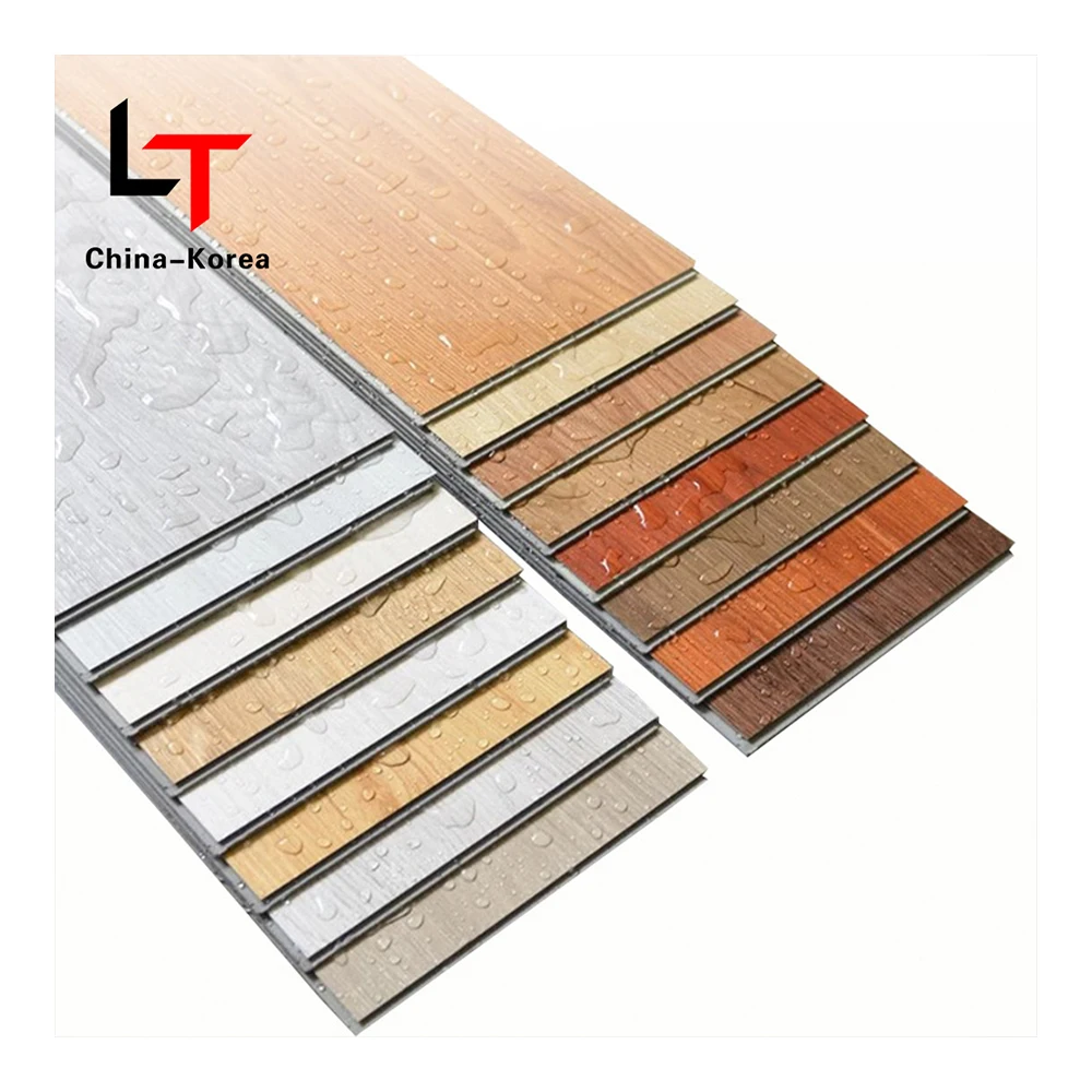 LT Commercial Grade PVC SPC Flooring 4mm 5mm 8mm Thickness Indoor Rigid Core Interlock Installation Stone Plastic Vinyl Tiles