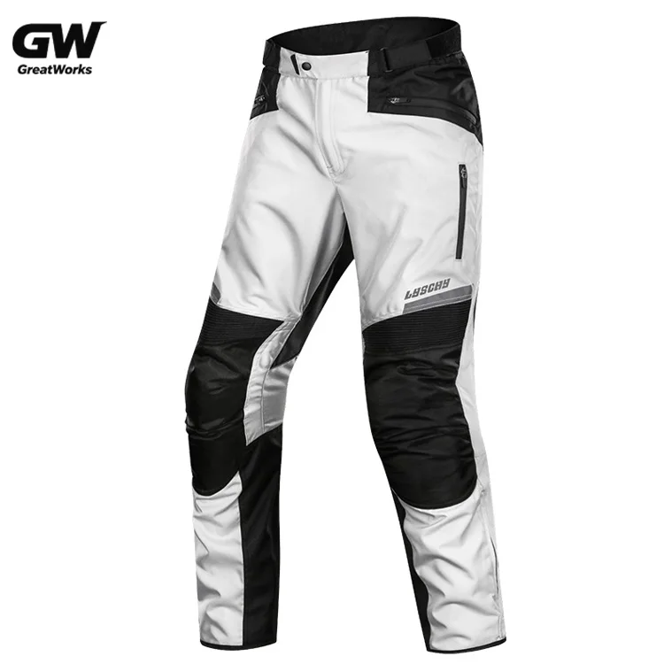 Wholesale Custom Men's Racing Jeans Waterproof Breathable Motorcycle Pants Knee Protection Windproof Motorbike Trousers