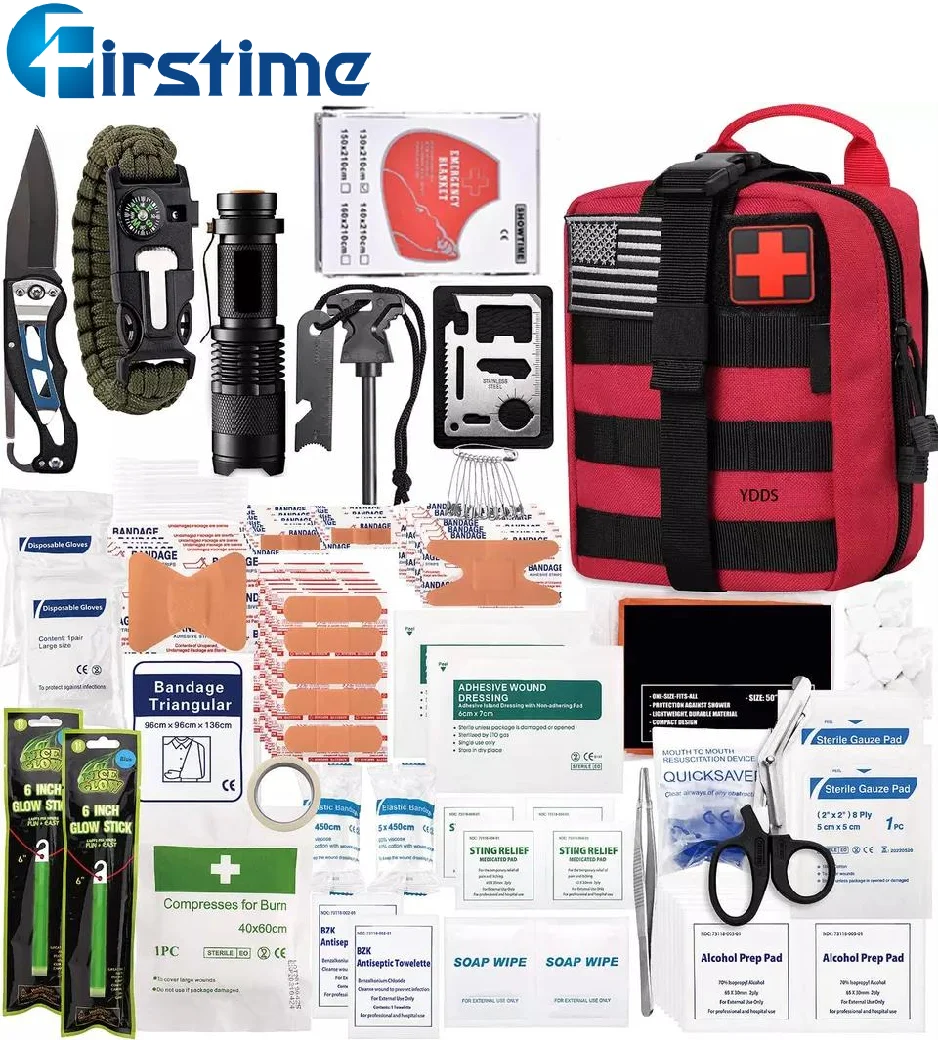 Firstime Waterproof First Aid Set Home Medical Kits Bag Large With