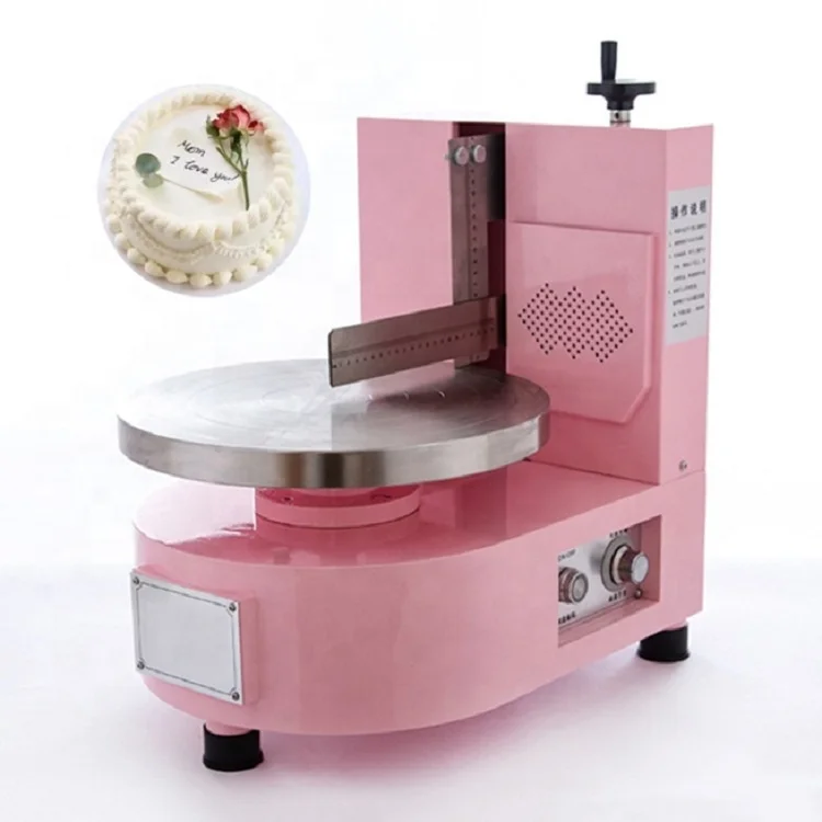 Macchina Per Decorare Torte VEVOR – Spalmatrice Di Crema Con Piatto Girevole, Altezza Max 20 Cm, Per Torte Da 4 A 12 Pollici, Rosa