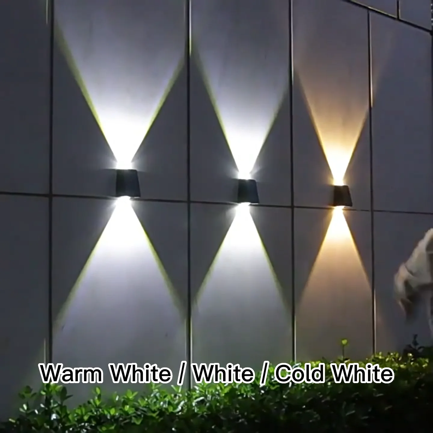 Modern Led Outdoor Wall Light Up Down Greatbuy Solar Light Garden Up ...