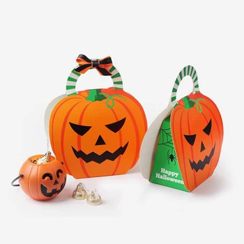 Pumpkin Halloween Candy Box Hat Cookie Gift Box Halloween Decoration Party Favor Home Decor Party Supplies Kids Gift