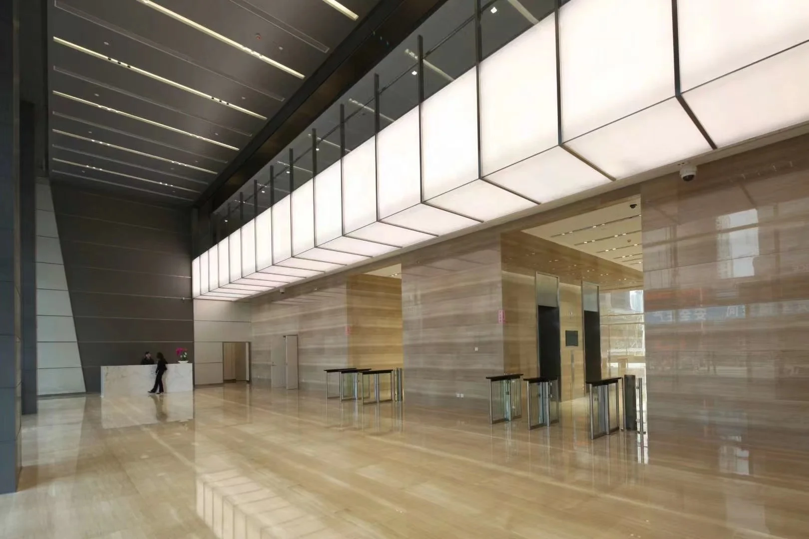 Lightweight Fiberglass Onyx Stone Translucent Ceiling Panel Fireproof Perforated Design Easy for Mall Hotel Hospital Use