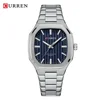 4 cassa argento quadrante blu