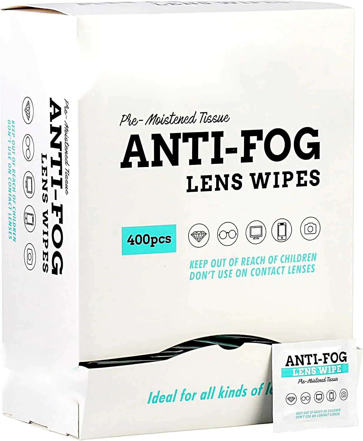 High Quality Disposable Premoistened Lens Wipes Eyeglasses Lens