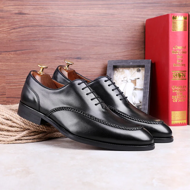 S0008B Men's Genuine Leather Shoes - Durable & Stylish
