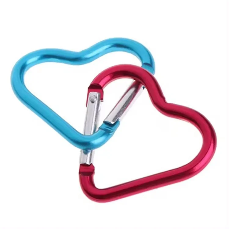 BASICS⭐︎HEART CARABINER Custom Heart Carabiner - Durable Aluminum for Outdoor Use