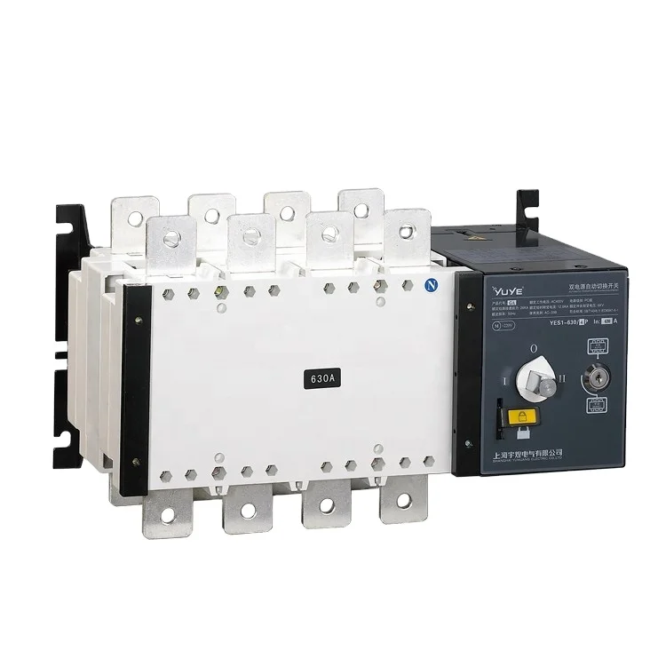YUYE Fast Transfer Speed Small Size 315a 350a 400 Amps 4p 3p Three Phase Dual Power ATS Controller Switch for Diesel Generator