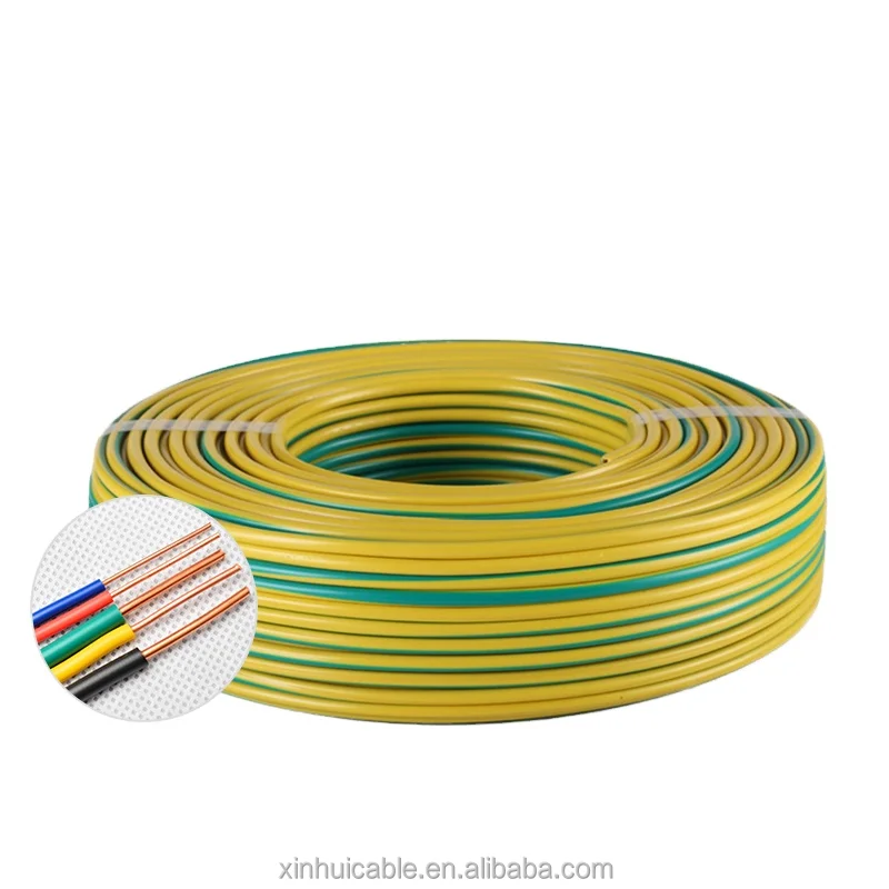 전기 접지선 색상 1.5mm 2.5mm 6mm 10mm 녹색 황색 지구 코어