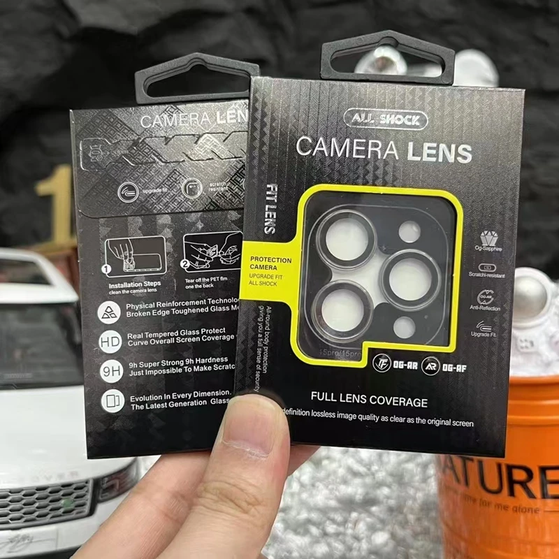 3PCS 3 Set Camera Protector Film Retail Package 3D 9H Camera Lens Protector Cover Camera Tempered Glass Packaging Box