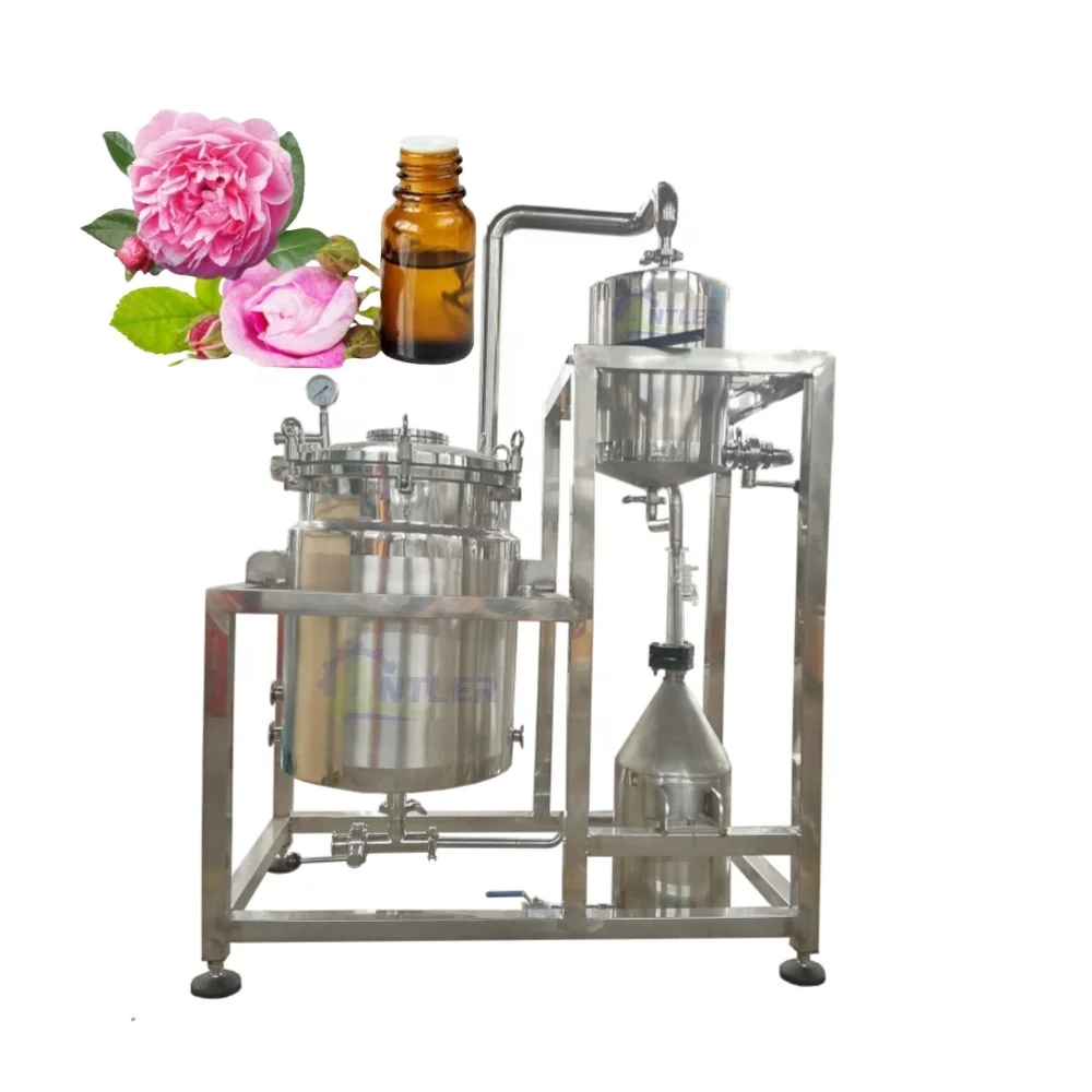 Small Capacity Herb Essential Oil Extraction Machine Lavender Oil Distilling Plant