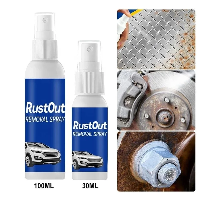 Car Rust Remover Multipurpose Rust Remover Spray Metal Surface Chrome