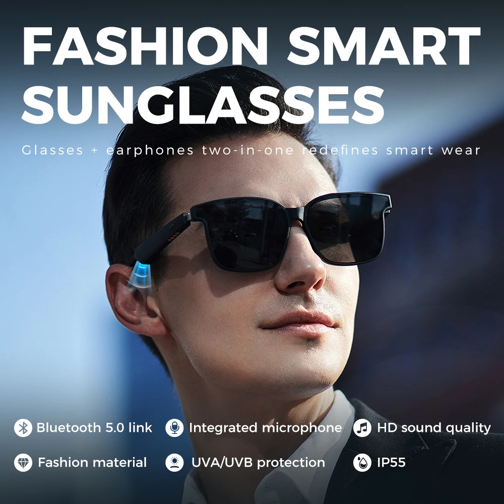 New Release Smart Glasses Sunglasses Calling Wireless Audio Magnetic ...