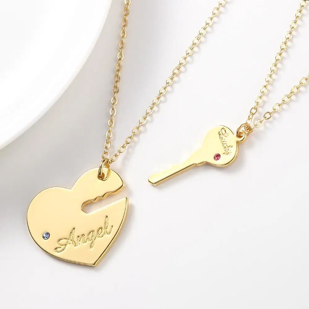 Collana con Cuore - Impronta Digitale e Nome – Joya Lab