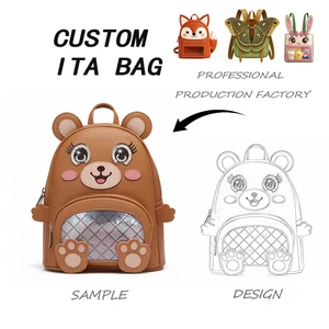 Custom Ita Bag Clear Window Ita Women Shoulder Bags Strap Crossbody Design Cosplay Events Itabag