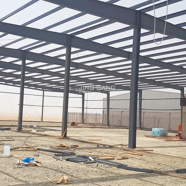 Prefabricated Steel Structure Warehouse Workshop Construction Building with Insulation Sandwich Panel