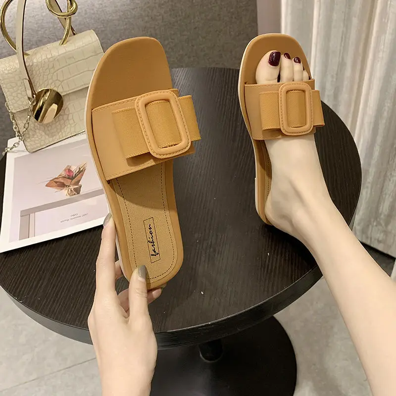 サンダル屋外夏スリッパ女子学生寮ミュラーシューズフラット