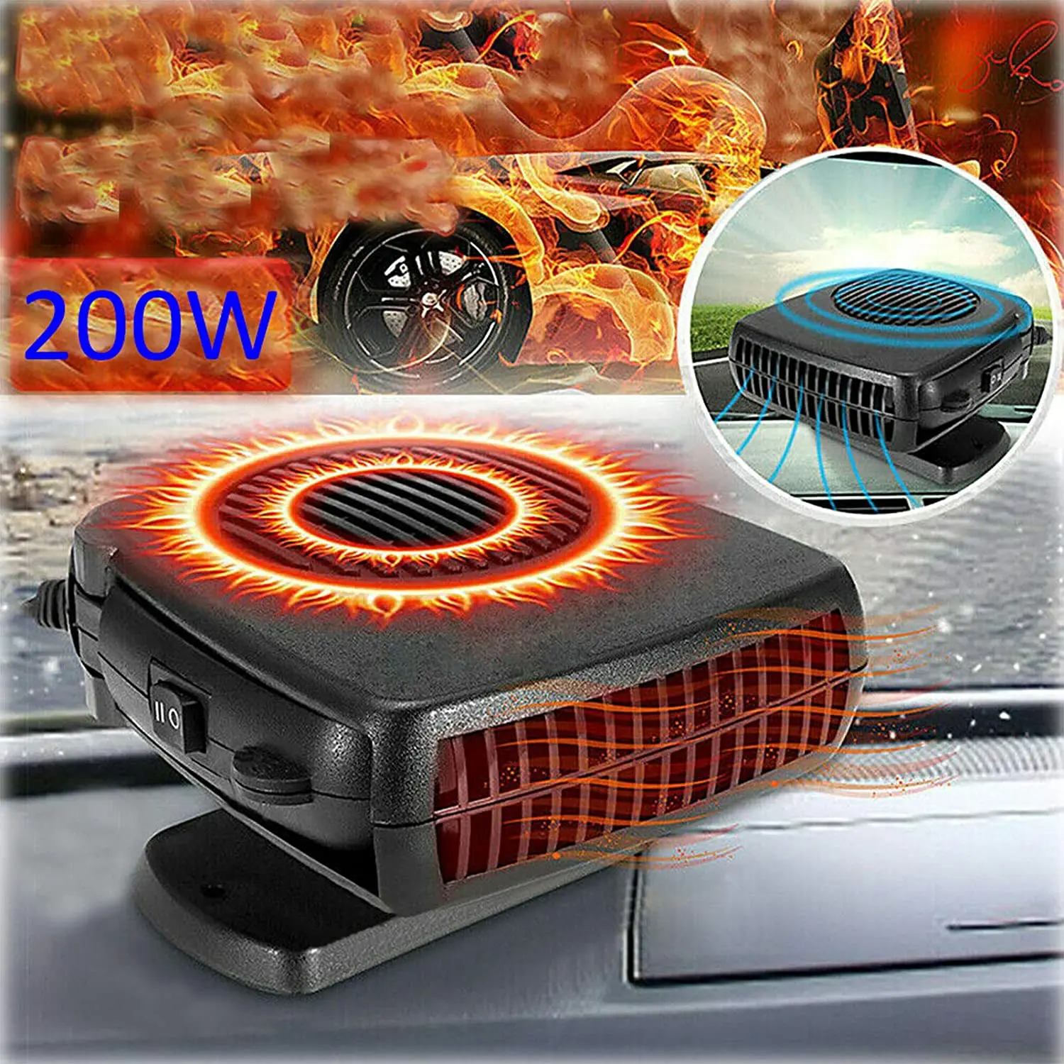 12v 150w Car Portable Auto Cooling Heating Defroster Demister With Fan Heater Function Buy