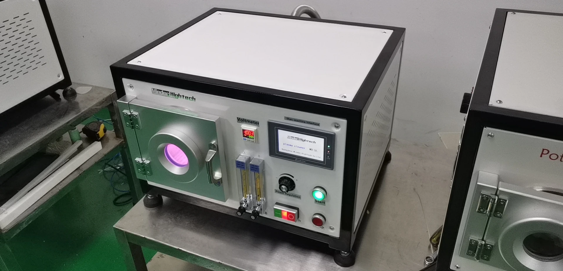 ポータブル真空プラズマ洗浄機-プラズマ表面処理真空デスクトップ