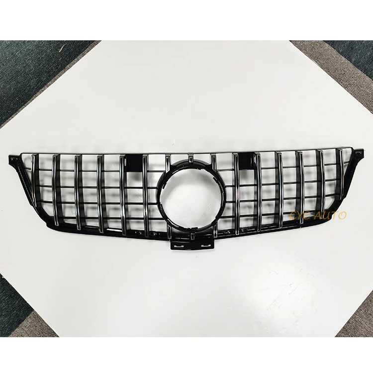 Front GT Grille Chrome Black For Mercedes Benz W166 2012-2015 ML350 400