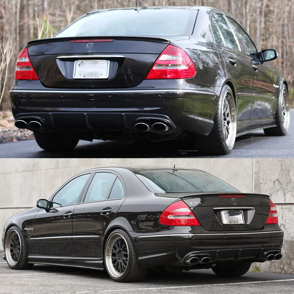 JC W211 Carbon Fiber Rear Diffuser for Mercedes Benz W211 E55 AMG 2002-2006 Rear Bumper Diffuser car bumpers mercedes w211