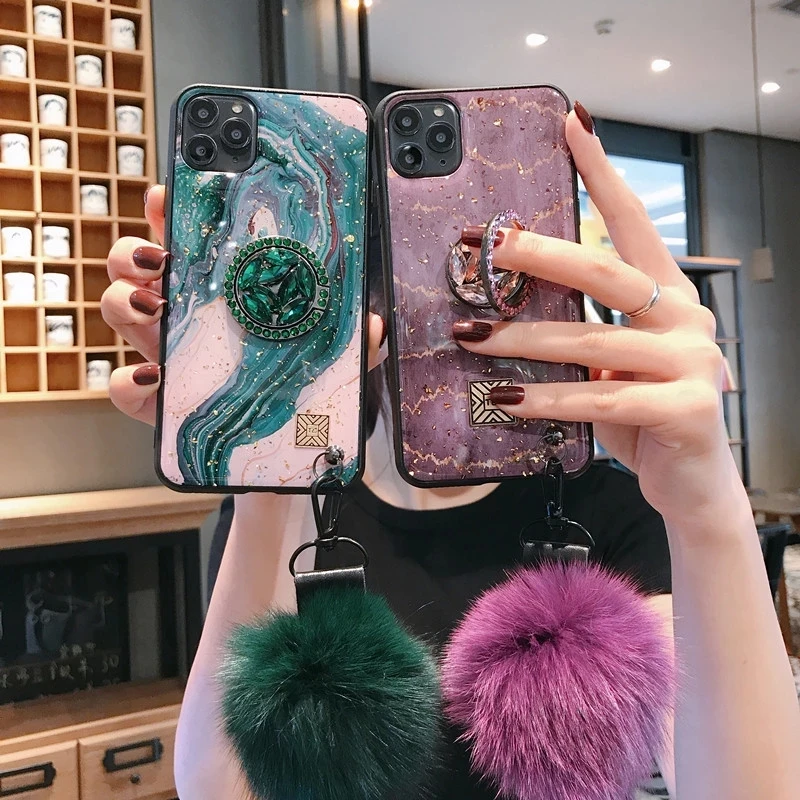 High Quality Diamond Style Mobile Phone Case Fur Ball Girl Cute Phone Cases For Iphone12 X Xs Xs Max Xr Buy Diamond Style Fur Ball Phone Cover Winter Fur Hoder Luxury Fur Case For Iphone 12