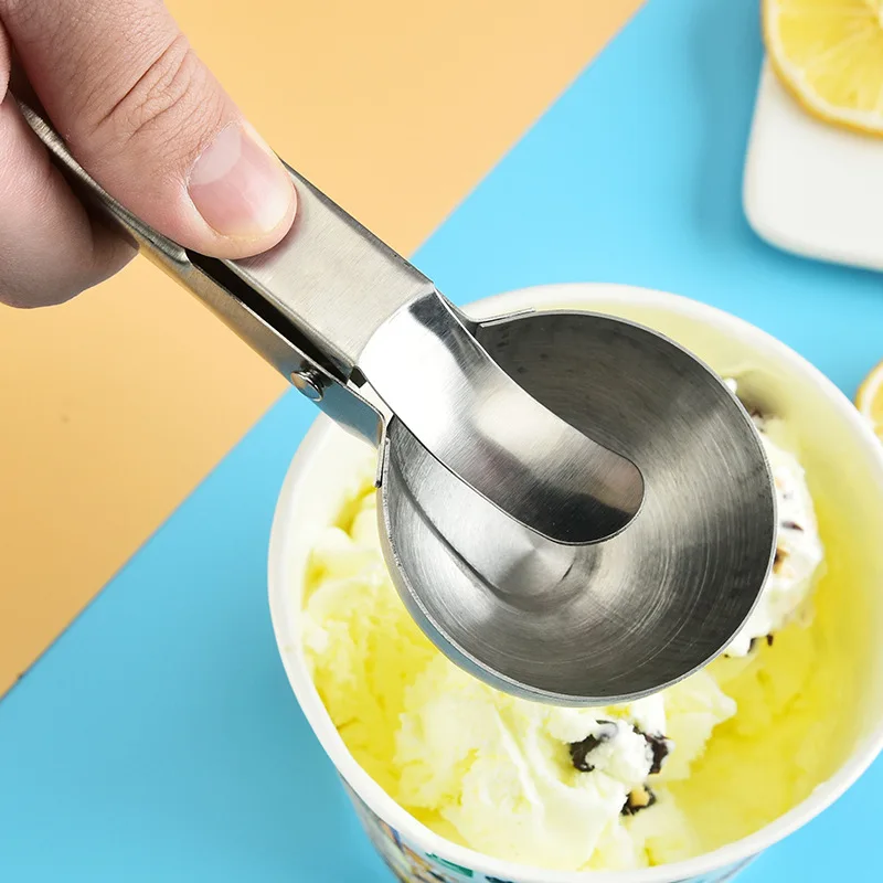 Kitchen Cabinet-friendly Ice Cream Scoop Efficient Stainless Steel