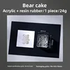 F Un biscotto a forma di orso bianco