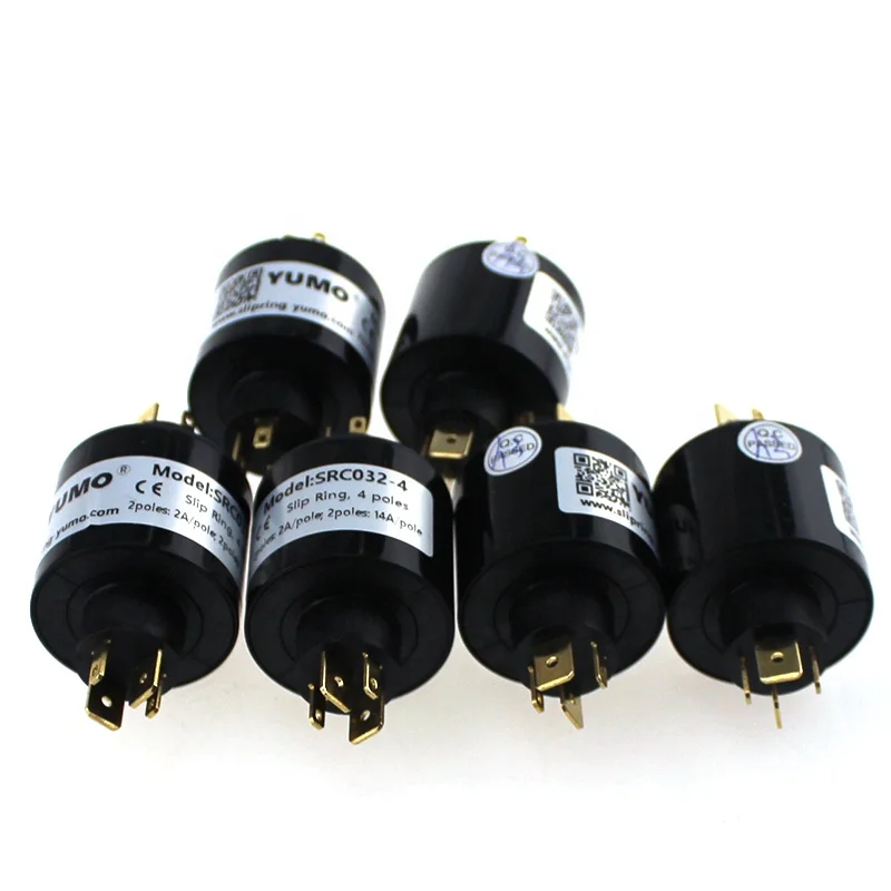 SRC032-4 32mm 4 Pin Golden Plated Rotary Joint Electrical