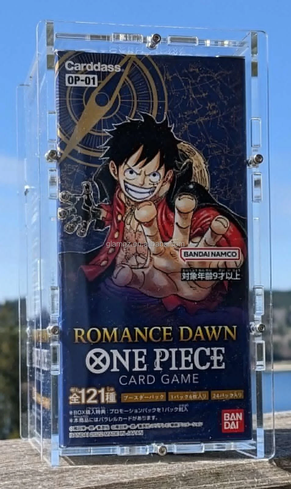 Sliding Lid Cover One Piece Tcg Booster Box Japanese Clear