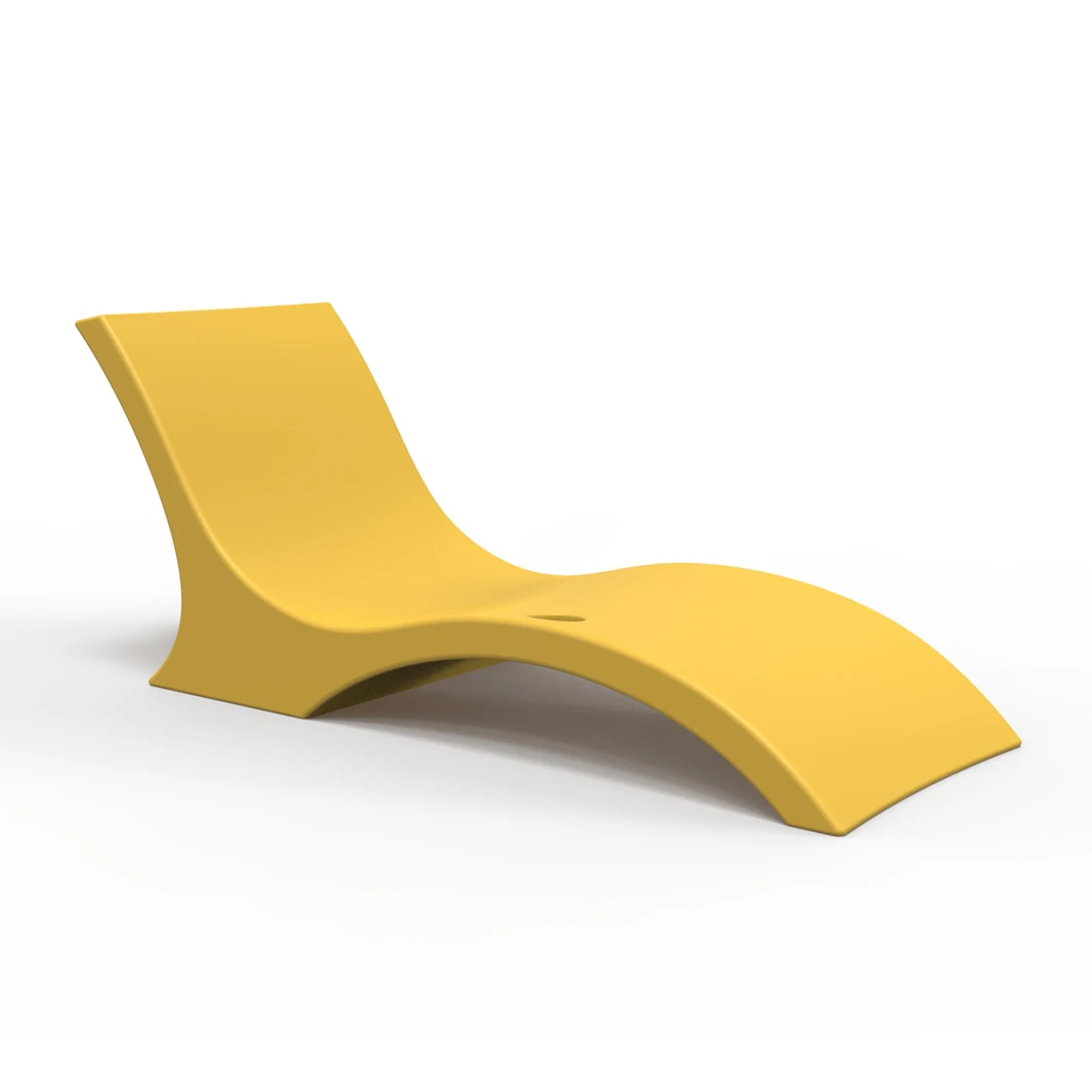 Plastic Outdoor Furniture Colorful Sun Lounger Chair Ledge in Water Lounger  Pool Chairs
